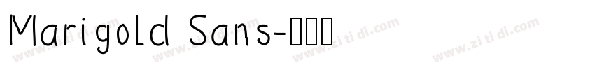 Marigold Sans字体转换